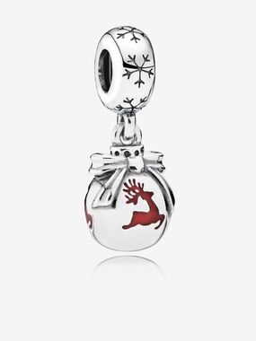 Pandora Holiday Christmas Reindeer Dangle Charm